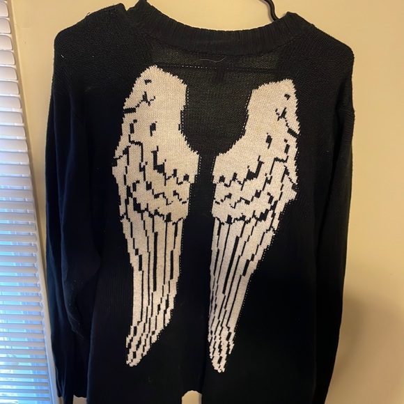 Hot Topic Sweaters - Hot Topic drape front angel wing cardigan sweater